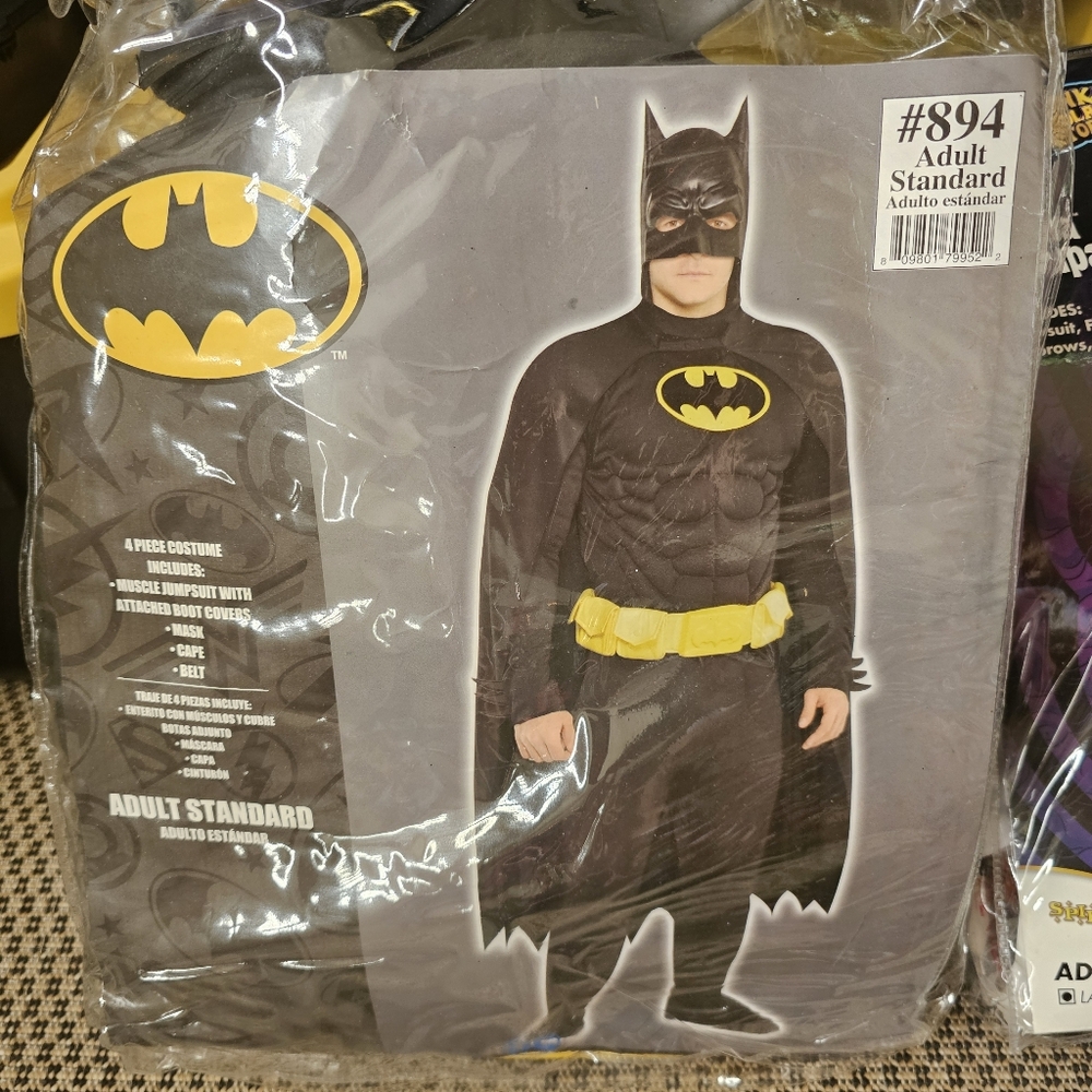 Batman Adult Costume - Black and Yellow